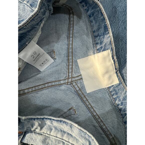 MOTHER The Half Pipe High Rise Ankle Wide Leg Barrel Jeans Blue  29 $258 - Picture 5 of 11